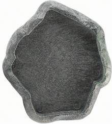 Tazón para Reptiles, Resina Comedero y Bebedero en Forma de Roca Natural, Plato Decorativo Resistente para Terrarios de Tortugas, Lagartos y Camaleones, Ideal para Decoración y A - Verde oscuro s - Ver 2