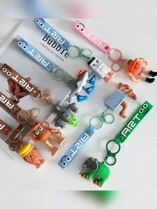 1pc Tralalero Tralala Keychains - Brain Rot Meme (In Italian), Shark With Sneakers | Durable Iron And Silicone Bag Pendant | Unique Gift For Mini Enthusiasts | Casual Style | Novel Keychain | Optimistic Design | Durable Keychain | Tralalero Tralala | Class Gift From Teacher | Back To School Favors | Classroom School Favors (The Color And Style Of The Keychain Are Random.)