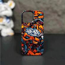 Funda Básica Protectora de TPU Suave y Deslumbrante de Moda Graffiti, a Prueba de Golpes para iPhone 11/12/12Pro/12Pro Max/13/13 Pro/13 Pro Max/14/14 Pro/14 Pro Max/15/15 Pro/15 Pro Max 16/16PRO/16PROMAX - Regalo Ideal para Cualquier Ocasión - Negro - Ver 5
