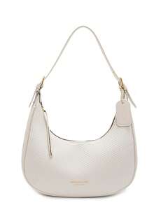 Women's Solid Color PU Leather Shoulder Bag, Multifunctional Crossbody Bag, Suitable For Commuting, Adjustable Strap - Beige - View 6