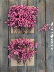 25/55/110/300pcs Natural Dried Baby's Breath Flowers - Elegant Preserved Baby's Breath, Suitable For Home, Office, Wedding, Christmas, Halloween Party, Handicrafts, Maintenance-Free, Suitable For Ages 14+ (No Paper Card) - Pink Crystal Grass - View 2