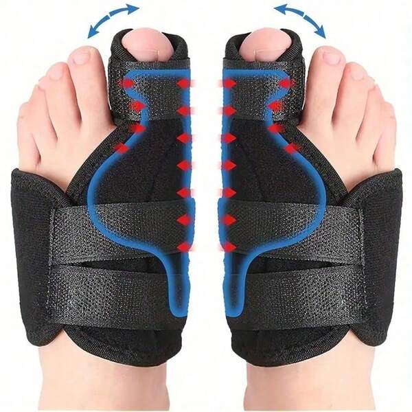 Big Toe Hallux Valgus Pads, Big Toe Corrector, Built-In Metal Plate, Big Toe Separator, Non-Surgical Hallux Valgus Pads, Comfortable And Breathable, Hallux Valgus Pads