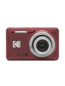 Chất lượng hình ảnh HD 16,35 triệu điểm ảnh của FZ55, zoom quang 5x, ống kính góc rộng 28mm, video Full HD 1080P, màn hình LCD 2,7 inch, 14 chế độ cảnh, bao bì màu đỏ - Bộ đồ đỏ - Xem 4
