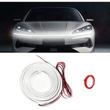 78.74 英寸外部汽车 LED 引擎盖灯带，12V 汽车 LED 灯带柔性引擎盖灯带套件，适用于汽车、卡车、SUV（白色） - 2米 - 查看 10