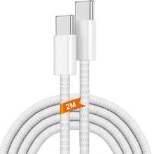 3.3英尺/6.6英尺 USB-C 转 USB-C 数据线，60W Type-C 充电器，C 转 C 充电线，兼容 Apple 16/16 Pro Max/15 Plus/15 Pro Max，Galaxy S25/S24/S23/Note 20， - 彩色 - 查看 9