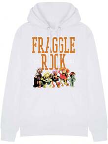 Fraggle Rock Shirt TV Series Hooded Merch Poster Hooded Sweatshirts Men Women Youth Cotton Tshirt Fashion Black Hooded Sweatshirt - Blanc - Voir 3