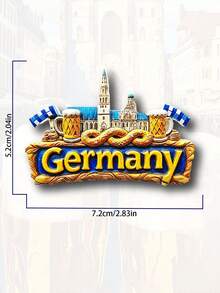 Naklejka magnetyczna 3D z żywicy na lodówkę, europejski zabytek, pamiątka z podróży, wystrój domu - Wielokolorowe - Zobacz 8