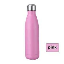 1 件不锈钢真空保温水瓶，大容量保温/保冷，创意保龄球设计，防漏便携，户外运动和露营必备 - 彩色 - 查看 9