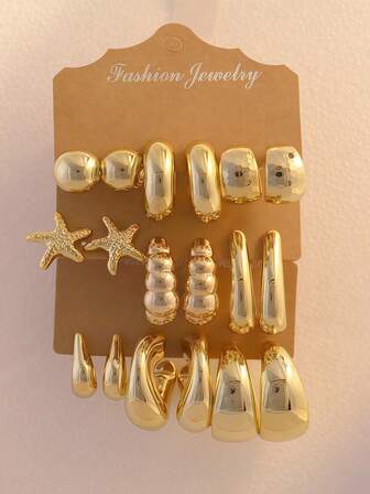 4-18 st/set damer personliga moderiktiga eleganta örhängen, lämpliga för casual, fest, resor, strand, födelsedagspresent, matchande outfits