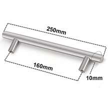 1pc Stainless Steel Handles For Cabinets And Drawers Kitchen Handles Bathroom Cabinets Handles Cabinet Metal Furniture Handles