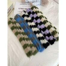 1 件女士冬季围巾仿羊绒披肩和围巾加厚保暖女士时尚双面保暖毯户外披肩带流苏围巾