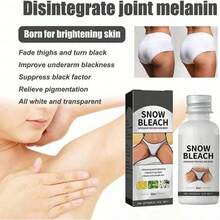 Snow Bleach Private Part, Intimate Areas-Underarm, Neck, Armpit, Knees, Elbows, Dark Spot Remover Halloween New Year