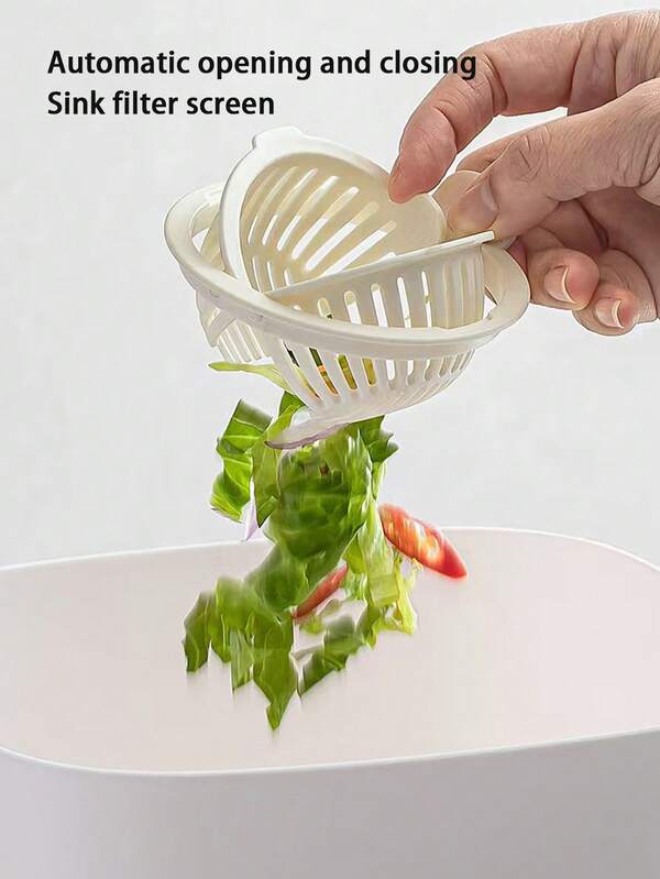 5pcs Kitchen Sink Strainer, Drain Catcher, Sink Drain Filter, Vegetable Washing Basin Drain Basket