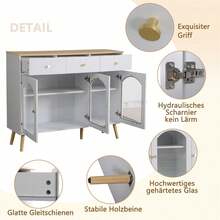 Buffets & Sideboards - White + Particle Board - View 7