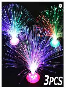 LED Lampshade Shine (Fiber Optic) Party Decoration - Multicolor - View 2