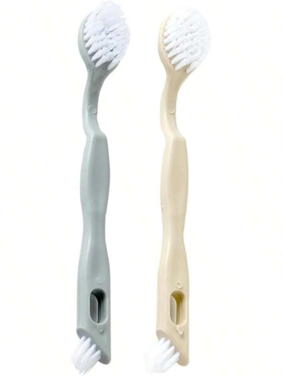 TendenciaSOIMISS 2 Piezas Cepillo para Zapatos de lavandería de Pelo Suave con Mango Largo Cleaning Brush Familiar Herramienta Cepillo de Ropa Interior Botas detergente páginasCalidad premium - 1 - Ver 1