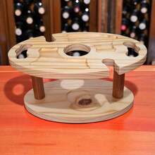 Tábua de Petiscos Porta Taças e Vinho Decoração Cantinho do Churrasco Madeira Frios Presente Noivado