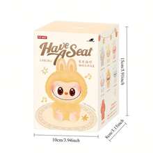 1 PC 100% Authentic POP MART LABUBU Have A Seat Series Doll Mystery Box Action Figure Collectible Toys Pendant Ideal Christmas Halloween Birthday Gifts - Apricot - View 2
