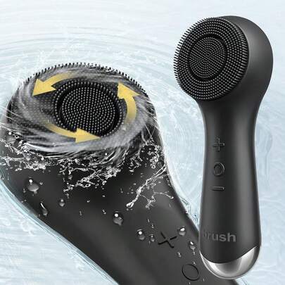 360° Rotating Facial Cleansing Brush, Silicone Face Scrubber With Dual Vibration Modes, Facial Massage, USB Rechargeable Face Wash Brush, Blackhead Remover