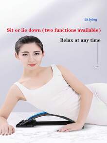 1 Stück Beste Geschenkidee - Einstellbarer Taille Massagegerät, Rücken Dehnungsmassagegerät, Oberer & Unterer Rücken Schmerzlinderung Gerät, Lendenwirbelstütze Zugvorrichtung