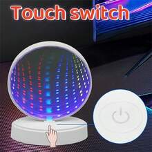 Un tunnel magique à mille couches avec lumière LED RGB et mode dégradé tactile. Convient pour l'éclairage décoratif dans les salons, les salles d'étude, les salles à manger, les bars et les luminaires pour fêtes de vacances - Tunnel lumineux à mille couches - Voir 4