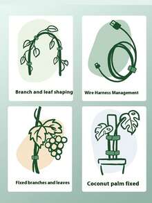 أشرطة ربط نباتات من النايلون الأخضر، شريط عناية بالنباتات في الحديقة والشرفة، أشرطة زهور قابلة لإعادة الاستخدام والتعديل، أدوات حدائق، لترتيب وتثبيت نباتات الحديقة، صيانة الحديقة، تقليم النباتات، لوازم الحدائق، حوامل نباتات داخلية