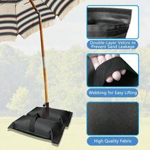 - Bolsas de rellenables con peso base, bolsas de para peso, bolsas de para sombrilla de patio para jardn al aire ltima intervensin, juego de 2 - 60 libras (2 x 30 libras) - Ver 4