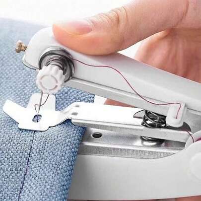 1 Set Mini Manual Sewing Machine, Multifunctional All-In-One With 12 Colored Thread Spools & Accessories (15pcs), Quick Sewing Machine, Portable Metal Sewing Machine, Small Multipurpose Household Sewing Machine. Please Read The Instruction Manual Carefully. (Most Parts Are Detachable, Some May Come Loose During Transportation, Can Be Reassembled)