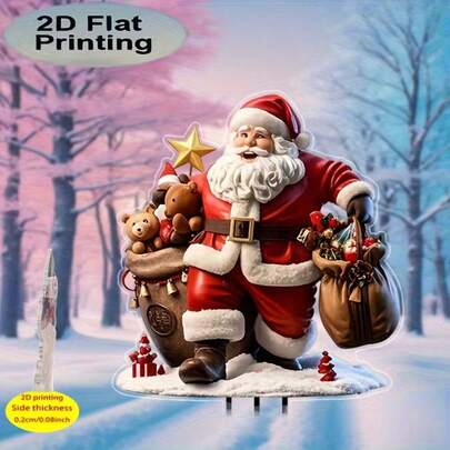 2D akryl fågel platt dekoration för krukväxter, väderbeständig utomhusdekoration, trädgårdskonst, present till vänner