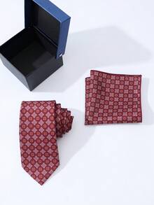 1 Juego de Caja de Regalo de Corbata para Hombre, Adecuada para Uso Diario, Casual y Formal.