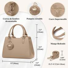 Totes para Mujer,Bolso de hombro para mujer,bolso informal para la vida diaria,Moda, Casual, Compras, Citas, Viajes, Fiestas, Trabajo - Negro - Ver 3