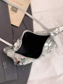 1pc Women's Fashionable Versatile Handbag, Portable High-Quality Shoulder Bag/Clutch Suitable For Dates, Shopping, Parties, Galas