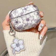 苹果花卉印花透明耳机盒 兼容 Airpods1/2 AirPods Pro - 彩色 - 查看 12