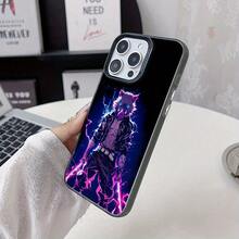Estilo Ins Caricatura Internet Celebridad Creativa Anime Equipo Asesino Cazador de Demonios Cabeza de Cerdo Chico Funda de Teléfono Adecuada para Apple para iPhone 17 Air 16 16e 15 14 13 12 Mini 11 Pro Max X XR XSMAX 8 7 e Plus Color Plateado Mate Carcasa Dura Trasera, Accesorio de Teléfono a la - Color mezclado 1 - Ver 3