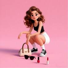 Resin AI Figurine Doll Model Ornament Blind Box Resin Doll Vinyl Doll Replica Accessory Set - Multicolor - View 3