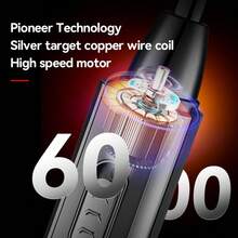 Kemei KM-313 男士鼻毛修剪器，三合一电动修剪器，USB 充电式电动剃须刀，可无痛去除耳毛、鼻毛、眉毛和面部毛发 - 彩色 - 查看 7