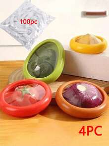 1 pieza Juego de cajas de almacenamiento transparentes para frutas y verduras, con tapa para aguacate, caja de almacenamiento congelador para cebollas, caja sellada, conservación de alimentos, caja de conservación de frutas, recipiente de almacenamiento, lavado a mano, reutilizable, caja de conservación, accesorios de cocina, película de conservación de frutas y verduras de comercio cruzado, caja de almacenamiento mini refrigerador antioxidante, nuevo producto (estilo de color aleatorio)