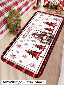 1 pieza Felpudo de felpa con diseño de enano de Navidad con barba blanca, antideslizante, plegable y de fácil cuidado para sala de estar, entrada, baño, lavandería, decoración de fiesta de Navidad, decoración de celebración de Navidad, decoración de entrada de Navidad, decoración de baño, dormitorio, sala de estar, comedor, alfombra antideslizante para interiores y exteriores, decoración navideña, decoración del hogar, felpudo de regalo de inauguración de casa en Navidad, regalo de Navidad, recuerdo de fiesta, decoración de otoño