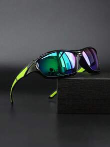 1 副渐变镜框时尚眼镜，具有个性化、未来主义和复古休闲风格，适合徒步旅行、旅行、登山、派对、音乐节、所有季节，也是理想的礼物 - 彩色 - 查看 10