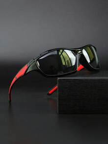 1 副渐变镜框时尚眼镜，具有个性化、未来主义和复古休闲风格，适合徒步旅行、旅行、登山、派对、音乐节、所有季节，也是理想的礼物 - 彩色 - 查看 7