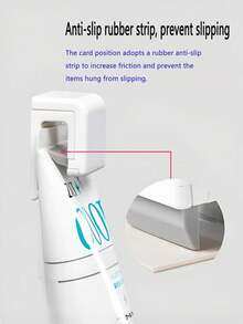 2pcs Toothpaste & Facial Cleanser Holders, Bathroom Wall Mount Toothpaste Holders, No Drilling Required - Multicolor - View 5