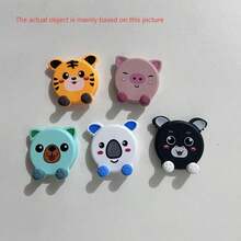 1pc New Cartoon Cute Foldable Multifunctional Mobile Phone Holder, Adjustable Tablet Stand, Slouchy Person Essential