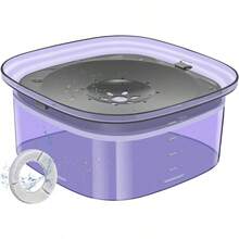 4L Dog Water Bowl 135oz No Spill Dog Bowl Extra Large Capacity Slow Drinking Water Feeder Splash Proof Pet Water Dispenser Vehicle Carried Travel Water Floating Bowl For Dogs Cats Purple