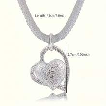 18inch Fashion Heart Pendant, Fourth Of July Necklace, Patriotic Heart Design Necklace, Party Gift, Holiday Gift, Holiday Accessories, Celebration Necklace, Fashion Accessories, High-Quality Pendant, Durable Necklace, Holiday Pendant, Patriotic Women, Fashion Enthusiasts - 2pcs - View 5