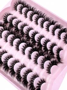 20/1Pair Selectable Natural False Eyelashes Fluffy Soft Dramatic 3D Mink Lashes Long Wispy Eyelash Cilia, Messy, Multi-Layered Eyelashes Short Thick Fake Eyelash Extension Bulk Faux Cils Makeup Products Wedding Party & Club Daily Work Meeting Natural Fake Lashes Comfortable To Wear-88 - lông mi mềm mại - Xem 3