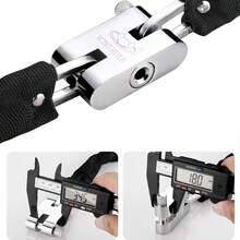 1pc Metal Cut Iron Single Chain Anti-Theft Lock, Suitable For Securing Bicycles, Motorcycles And Cars, No Power Source Required - Multicolor - View 5