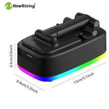 NewRixing 6W Wireless Speakers With Phone Holder, TWS Dual Pairing, 1800mAh Battery,Phone Hands Free,Mobile Power Bank,6-Hour Playtime, Hi-Fi Sound Quality, Loud Stereo & Booming Bass,USB-C Charging, Outdoor/Indoor Use, Outdoor Sound System | Adjustable Stand Speaker | Durable Build Quality, Wireless Speaker - one-size - View 4