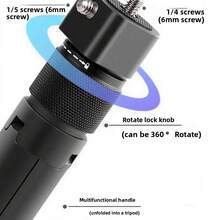 Trípode de mesa multifuncional plegable con mango de efecto bala para Insta360 X5 /X4, Insta 360 X3, ONE RS, GoPro Hero 11 10 9 5 4 3 Accesorios para cámara de acción deportiva