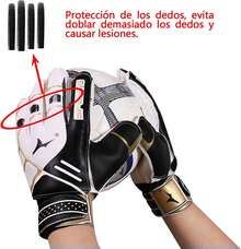 Guantes de Portero para Adultos y Adolescentes y niños,Antideslizantes, Resistentes al Desgaste de Guantes de fútbol para Entrenamiento y Partido,con excelente amortiguación,Varios tamaños - 10 - Ver 5