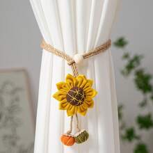 1pc/2pcs Curtain Tie Backs, Crabapple Flower Curtain Clips, Creative Floral Pendant Tie Backs, Adjustable Tie Backs, Curtain Clips - Multicolor - View 5